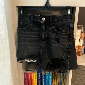 American Eagle Next Level High-Waisted Denim Short Short.